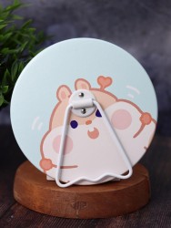 Зеркало настольное "Head hamster", blue (15,5*16 см)