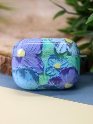 Чехол для AirPods Pro "Flower mix", blue