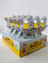 Портативный механический ручной вентилятор «Funny goose», grey, шоу-бокс 12 шт.