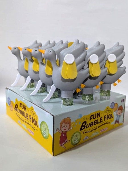 Портативный механический ручной вентилятор «Funny goose», grey, шоу-бокс 12 шт. 