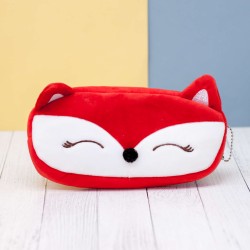 Пенал плюшевый "Fox", red (20*10 см)