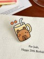 Значок акриловый iLikeGift "Capybara in a glass"