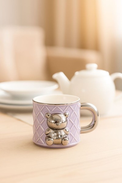 Кружка «Silver bear», purple (400 ml) 