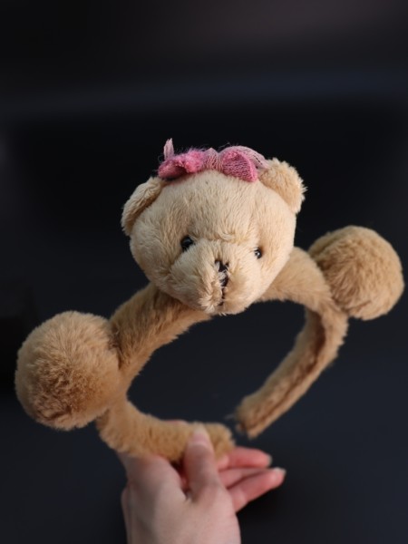 Плюшевый ободок "Bear bow", brown 