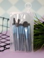 Набор кистей для макияжа "Serene strokes", 8 шт., blue