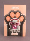Значок ECO из дерева iLikeGift "Котик в наушниках"