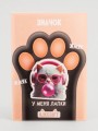 Значок ECO из дерева iLikeGift "Котик в наушниках"