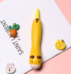Ручка-сквиш "Dog long", yellow