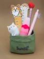 Подставка для канцелярских принадлежностей / Кашпо "Sweet cat", green