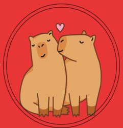 Попсокет "Capybara love"