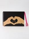 Скетчбук «Heart in my hand», 14х20 см,  плотность 100 гр