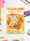 Значок ECO из дерева ILikeGift "С мёдом в сердце"