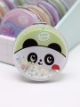 Зеркало шейкер раскладное "Face Panda", зеленое, 7*7 см