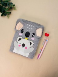 Блокнот плюшевый «Koala», grey, 21,5х15 см, плотность 70 гр.