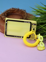 Футляр для карт с брелком "Camera", yellow