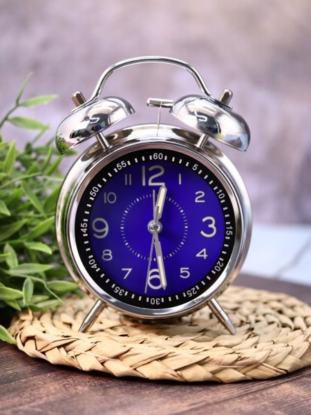 Часы-будильник "Wake up clock", blue (16,5х12,5 см) 