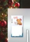 Магнитный блок для заметок  ПО-ПЛАНУ. "Cappy new year! Business", плотность 80 г.