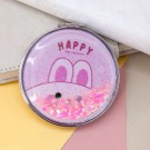 Зеркало-шейкер раскладное "Friend bunny", pink (7*7 см)