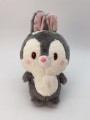 Мягкая игрушка "Flowered bunny", grey, 20 см