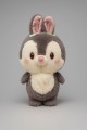Мягкая игрушка "Flowered bunny", grey, 20 см