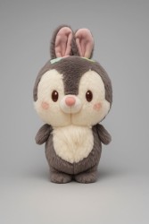 Мягкая игрушка "Flowered bunny", grey, 20 см