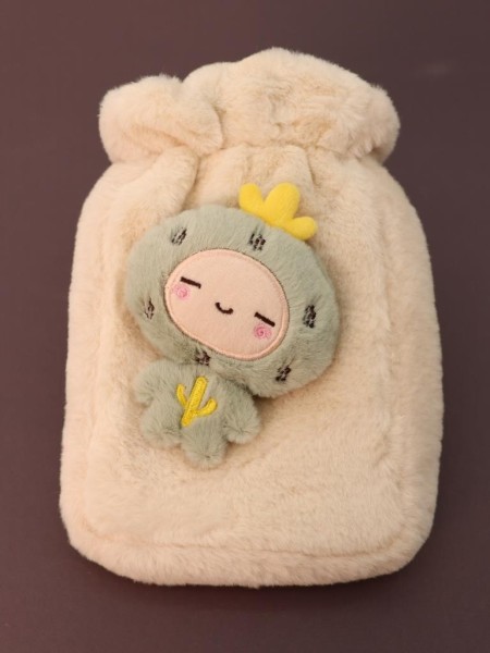 Грелка плюшевая с ремешком "Plush friends", cactus, 400 мл (21*15,2 см) 