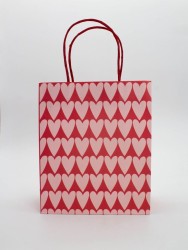 Пакет подарочный «White hearts», big (21*25.5*10)