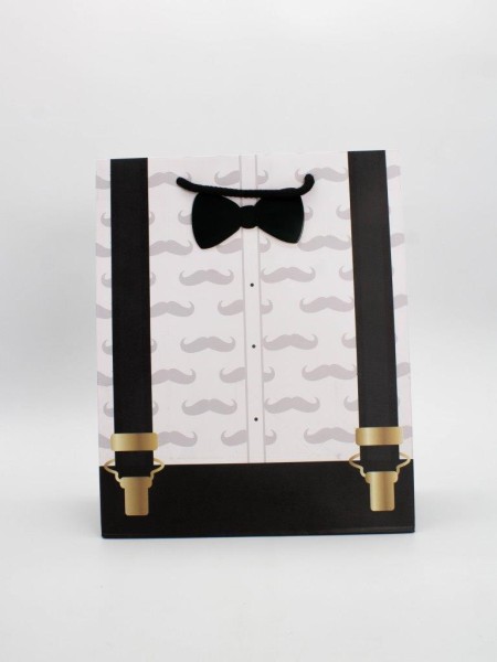 Пакет подарочный «Business suit», men's suspenders (26*32*12.5) 