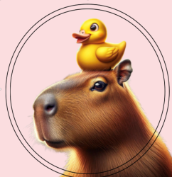 Попсокет "Capybara duck"