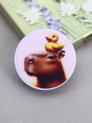 Попсокет "Capybara duck"