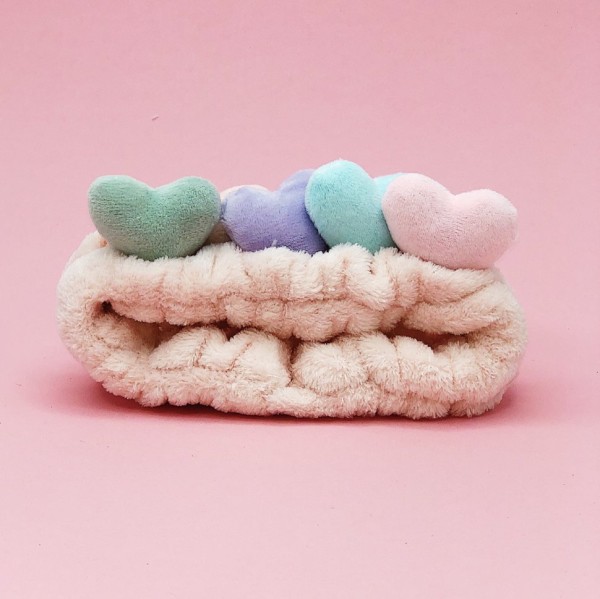 Повязка на голову "Color heart", peach 