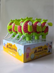 Портативный механический ручной вентилятор «Tasty watermelon», green, шоу-бокс 12 шт.