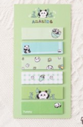 Стикеры "Panda life", green