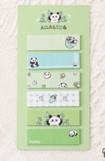 Стикеры "Panda life", green 