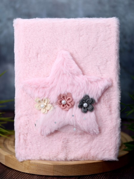 Блокнот плюшевый «Pink star» 