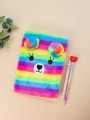 Блокнот плюшевый «Rainbow mouse», rainbow, 21,5х15 см, плотность 70 гр.