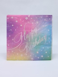 Салфетки бумажные 10 шт. "Magical birthday party"  (33*33 см)