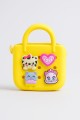 Брелок-сумочка с джиббитсами "Cool bag", yellow (9*12 см)
