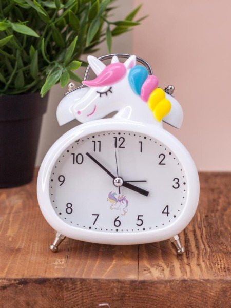 Часы-будильник "Sleeping unicorn", white 
