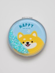 Зеркало-шейкер раскладное "Friend corgi", blue (7*7 см)