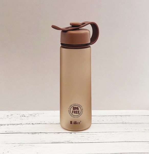 Бутылка спортивная матовая, brown (600ml) 