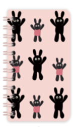 Блокнот на спирали (А5) "Bunny hello", pink (14.5*21)