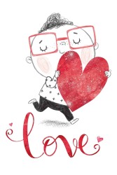 Открытка «Love», 100*150 мм, 5 шт