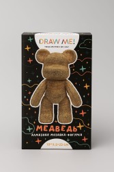 Алмазная мозаика на фигурка Draw Me! «Gold bear», (14*9.5*23 см)