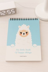 Скетчбук «Dear lama», 14х20 см,  плотность 100 гр