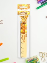 Линейка ECO из дерева ILikeGift "С мёдом в сердце"