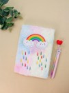 Блокнот плюшевый «Rainy day», rainbow, 21,5х15 см, плотность 70 гр.