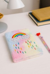 Блокнот плюшевый «Rainy day», rainbow, 21,5х15 см, плотность 70 гр.