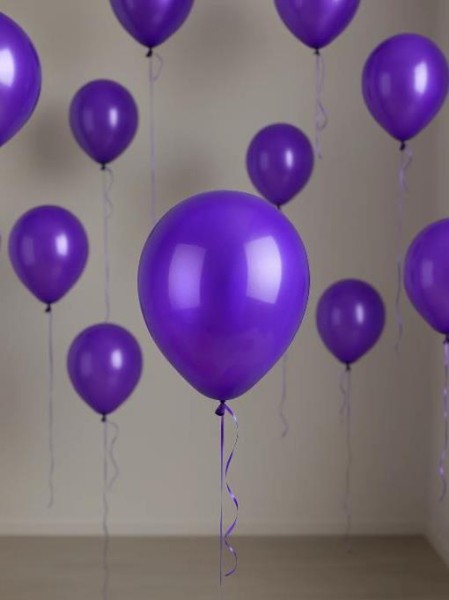 Набор воздушных шаров 10 шт. "Unified joy pack", deep purple (25 см) 