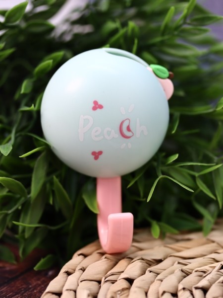 Крючок на липучке «Peach!», green 